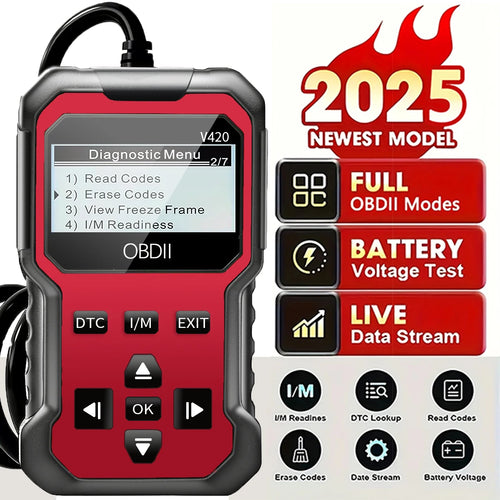 V420 Car Scanner Diagnostic Tool Check Engine Code Reader Obd2 Scanner for All Cars