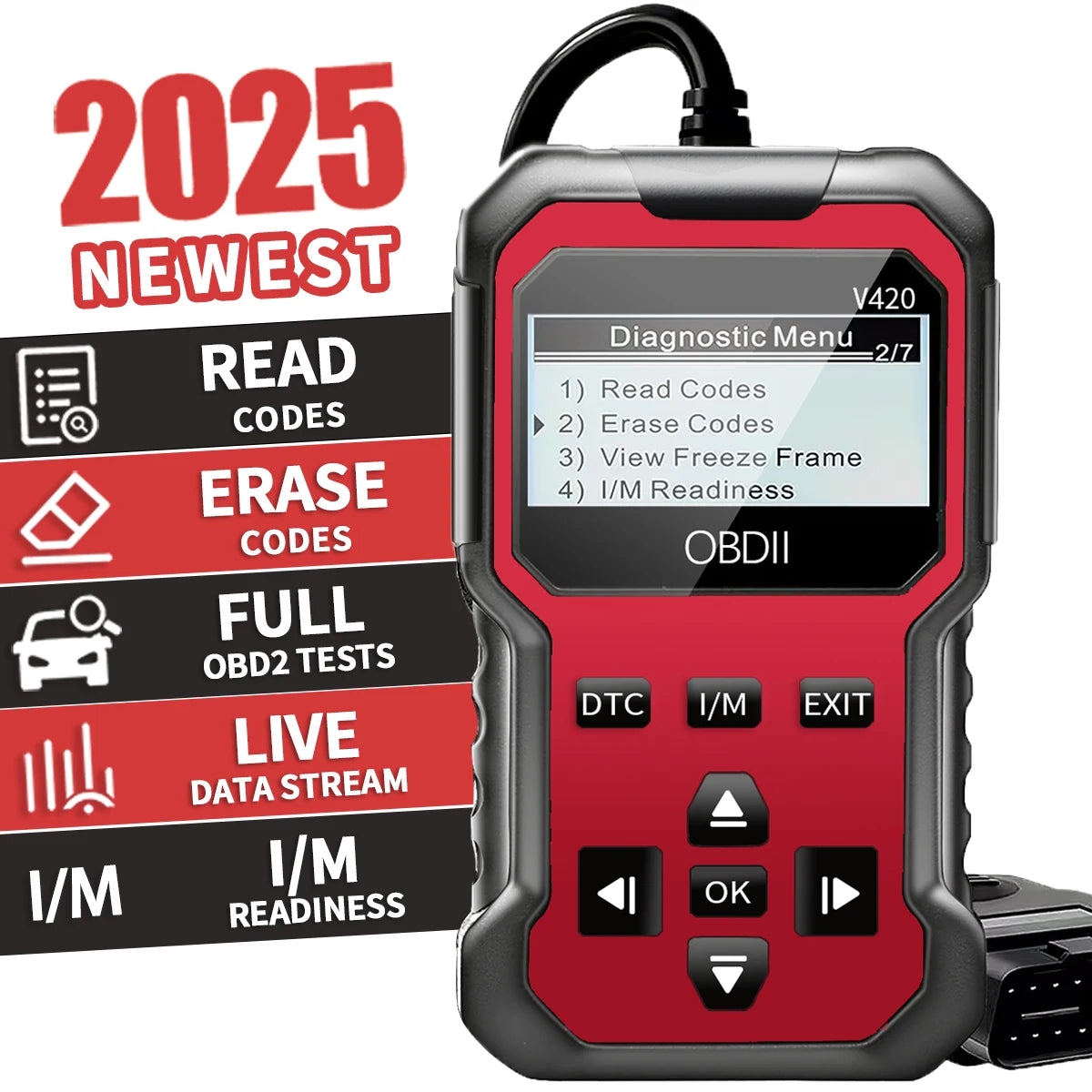 V420 Car Scanner Diagnostic Tool Check Engine Code Reader Obd2 Scanner for All Cars