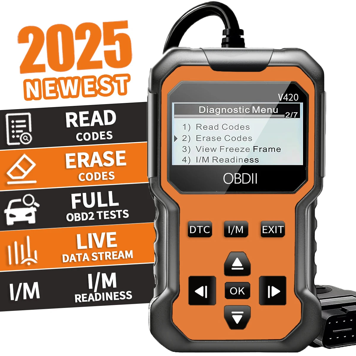 V420 Car Scanner Diagnostic Tool Check Engine Code Reader Obd2 Scanner for All Cars