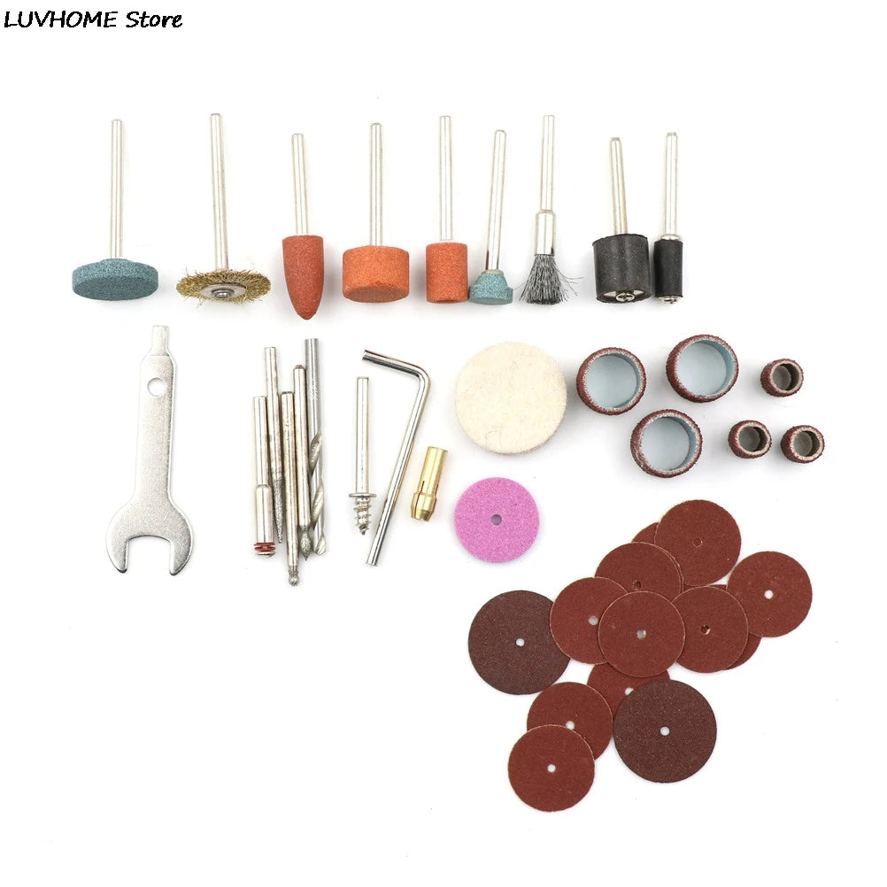 40Pcs Wood Metal Grinding Polish Electric Drill Grinder Engraving Grinder Mini Drill Electric Rotary Tool Grinding Machine Parts